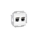 Gniazdo komp. RJ45 podw. ekran. kat. 5e Simon 15