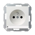 Gniazdo z/u z podświetleniem led Gira System 55
