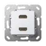 HDMI podwójne High Speed z Ethernet Gira System 55
