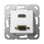 HDMI High Speed z Ethernet i VGA Gira System 55