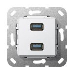 USB 3.0 typ A podwójne Gira System 55