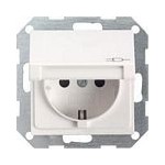 Gniazdo Schuko z klapką Gira System 55