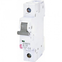 ETI-POLAM Wyłącznik nadprądowy 1P B 16A 6kA AC ETIMAT 6 002111516