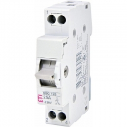 ETI-POLAM Przełącznik I-0-II modułowy sieć-agregat 25 A 1-biegunowy SSQ 125 002421414