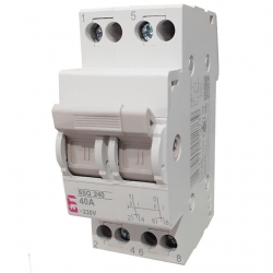 ETI-POLAM Przełącznik I-0-II modułowy sieć-agregat 40 A 2-biegunowy SSQ 240 002421425