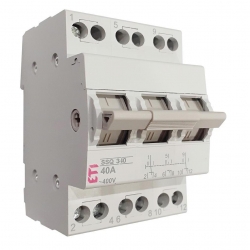 ETI-POLAM Przełącznik I-0-II modułowy sieć-agregat 40 A 3-biegunowy SSQ 340 002421435