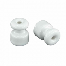Premiumlux OLDLINE uchwyt kablowy 18 x 23 mm ceramiczny biały