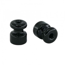 Premiumlux OLDLINE uchwyt kablowy 18 x 23 mm ceramiczny czarny