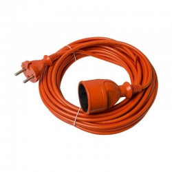 Przedłużacz ogrodowy 1 gniazdo 10m pomarańczowy 250V 10A 2500W
