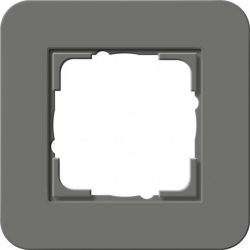 Gira E3 Ramka pojedyncza ciemnoszary - antracyt Soft Touch 0211423