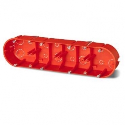 ELEKTRO-PLAST NASIELSK Puszka 0235-00 4x60mm p/t regips płytka pomarańczowa PK-4x60F do ścian pustych