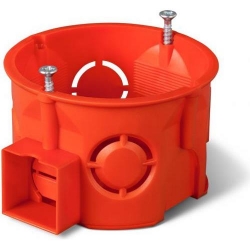 ELEKTRO-PLAST NASIELSK Puszka 0284-01 podtynkowa 60mm łączeniowa płytka z wkrętami PK-60F do ścian murowanych