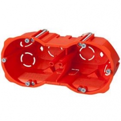 ELEKTRO-PLAST NASIELSK Puszka 0286-00 p/t regips 2x60mm głęboka z wkrętami PK-2x60F do ścian pustych