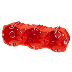 ELEKTRO-PLAST NASIELSK Puszka 0287-00 p/t regips 3x60mm głęboka z wkrętami PK-3x60F do ścian pustych