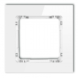 Karlik DECO Ramka uniwersalna pojedyncza szklana biała spód biały PODTYNKOWY  IP 20 0-0-DRG-1