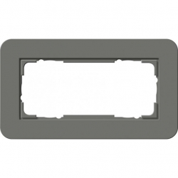 Gira E3 Ramka podwójna bez przegrody ciemnoszary- antracyt Soft Touch 1002423