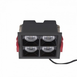 Nowodvorski oprawa wpuszczana MIDI LED RECESSED LED x 4 Aluminium lakierowane Czarny 220-230 V MAX: 16W