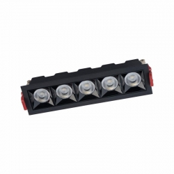 Nowodvorski oprawa wpuszczana MIDI LED RECESSED LED x 5 Aluminium lakierowane Czarny 220-230 V MAX: 20W
