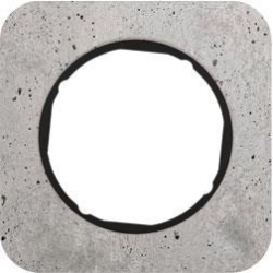 HAGER POLO Berker R.1 Ramka 1-krotna beton/czarny 10112374