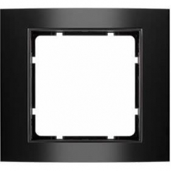 HAGER POLO Berker B.3 Ramka pojedyncza aluminium czarny/antracyt