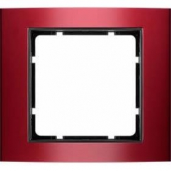 HAGER POLO Berker B.3 Ramka pojedyncza aluminium czerwony/antracyt 10113012