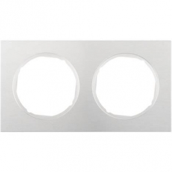 HAGER POLO Berker R.3 Ramka podwójna aluminiowa biała 10122274