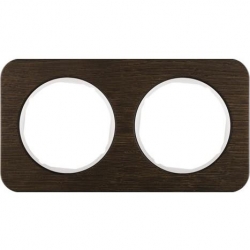 HAGER POLO Berker R.1 Ramka 2-krotna dąb/biały 10122359