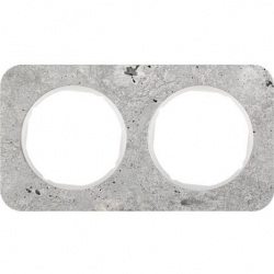 HAGER POLO Berker R.1 Ramka 2-krotna beton/biały 10122379