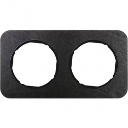 HAGER POLO Berker R.1 Ramka 2-krotna łupek/czarny 10122384