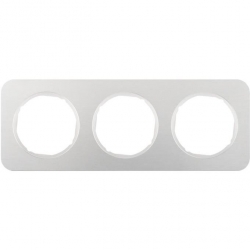 HAGER POLO Berker R.1 Ramka 3-krotna aluminium biała 10132174