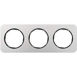 HAGER POLO Berker R.1 Ramka 3-krotna aluminium czarna 10132184