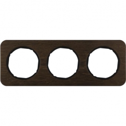 HAGER POLO Berker R.1 Ramka 3-krotna dąb/czarny 10132354
