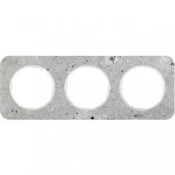 HAGER POLO Berker R.1 Ramka 3-krotna beton/biały 10132379