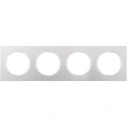 HAGER POLO Berker R.3 Ramka poczwórna aluminiowa biała 10142274