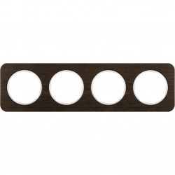 HAGER POLO Berker R.1 Ramka 4-krotna dąb/biały 10142359