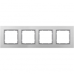 HAGER POLO Berker B.7 Ramka poczwórna uniwersalna aluminium mat