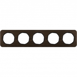 HAGER POLO Berker R.1 Ramka 5-krotna dąb/czarny 10152354