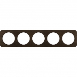 HAGER POLO Berker R.1 Ramka 5-krotna dąb/biały 10152359