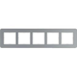 HAGER POLO Berker Q.7 Ramka 5-krotna aluminium 10156074