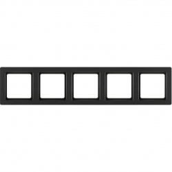 HAGER POLO Berker Q.1 Ramka 5-krotna pozioma / pionowa antracyt 10156086