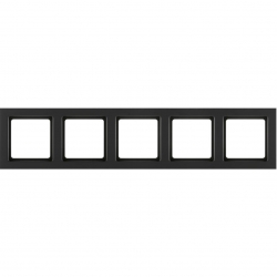 HAGER POLO Berker Q.3 Ramka 5-krotna pozioma / pionowa antracyt 10156096