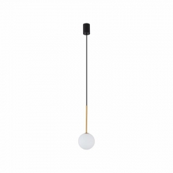 Nowodvorski lampa wisząca KARO G9 x 1 Stal lakierowana Szkło Czarny ~220-230V V MAX: 12W
