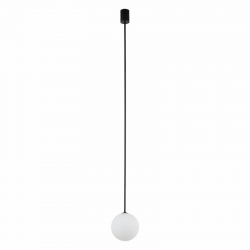Nowodvorski lampa wisząca KIER L G9 x 1 Stal lakierowana Szkło Czarny ~220-230V V MAX: 12W