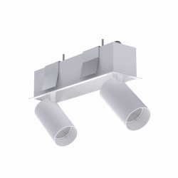 Nowodvorski oprawa wpuszczana MONO DEEP x 2 Stal lakierowana Tworzywo sztuczne PC Biały 220-230 V MAX: 10W only LED