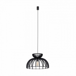 Nowodvorski lampa wisząca KYMI C E27 x 1 Sklejka Stal lakierowana Czarny ~220-230 V MAX: 60W