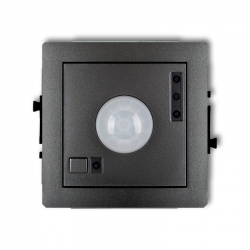 Karlik DECO elektroniczny czujnik ruchu grafitowy PODTYNKOWY bez ramki IP 20, 230V~ 50Hz 3200W 11DCR-1