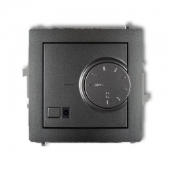 Karlik DECO elektroniczny regulator temperatury z czujnikiem powietrznym grafitowy PODTYNKOWY bez ramki IP 20, 230V~ 50Hz 3200W 11DRT-2