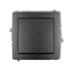Karlik DECO łącznik jednobiegunowy grafitowy PODTYNKOWY bez ramki IP20 10AX 250V 11DWP-1