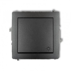 Karlik DECO przycisk zwierny światło grafitowy PODTYNKOWY bez ramki IP20 10AX 250V 11DWP-5