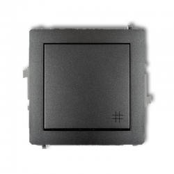 Karlik DECO łącznik krzyżowy grafitowy PODTYNKOWY bez ramki IP20 10AX 250V 11DWP-6
